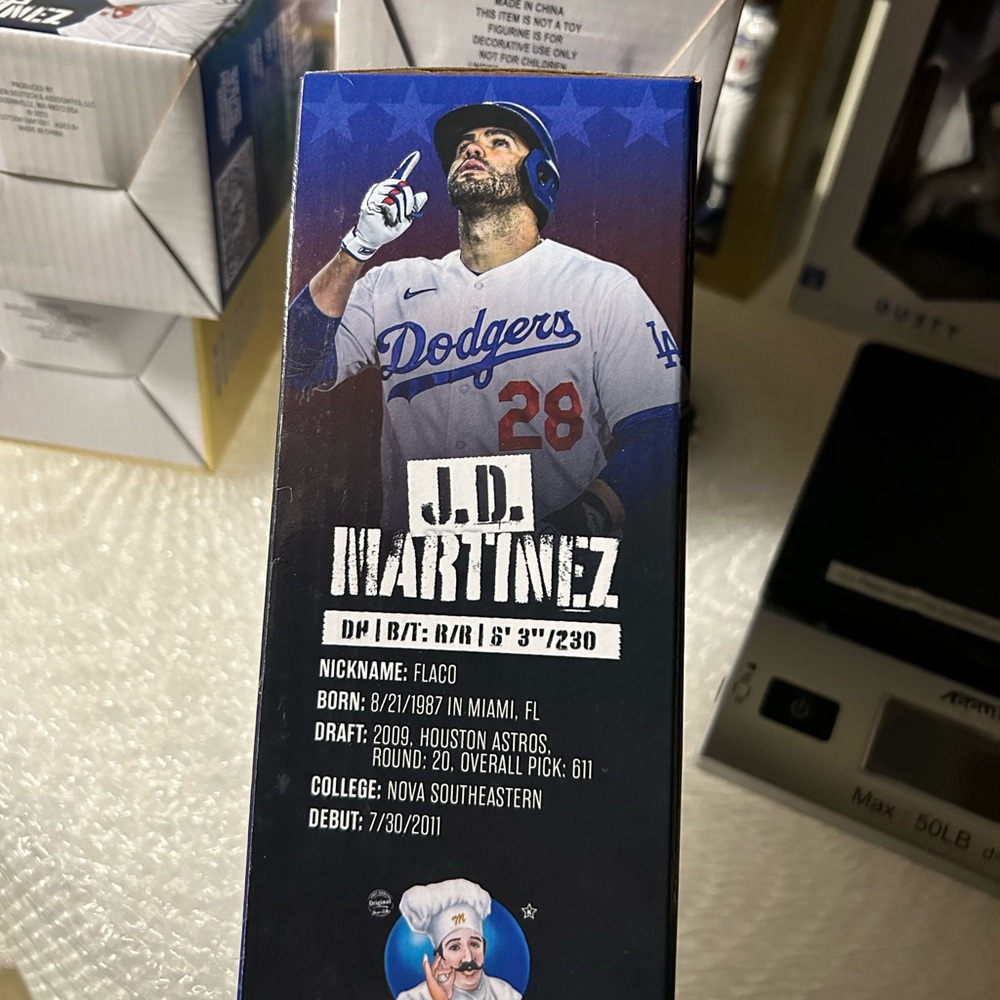 MLB Los Angeles Dodgers JD Martinez Bobblehead - Picture 4 of 5